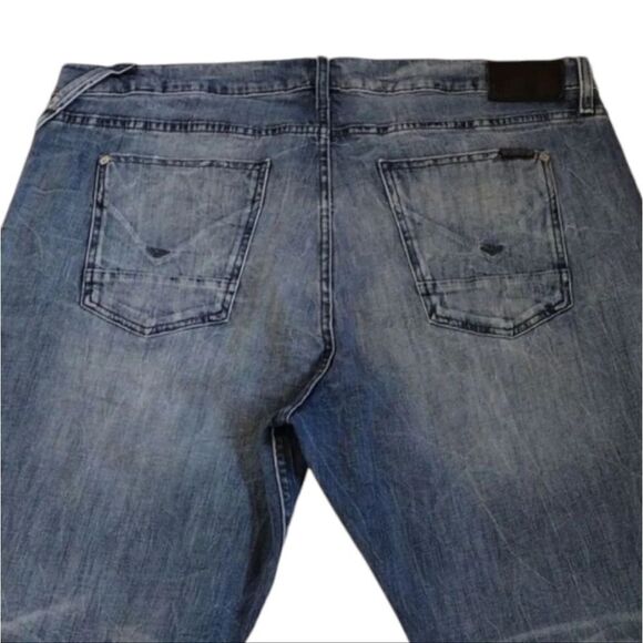 Hudson The Broderick Slouchy Skinny Zipper Constructed Jeans Men's 42 - Picture 13 of 14